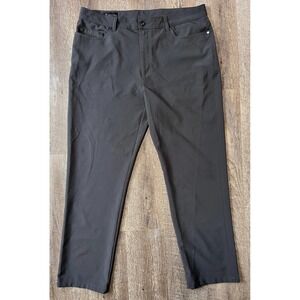 PGA Tour Golf Pants‎ Flat Front Moisture Wicking Gray 36x30